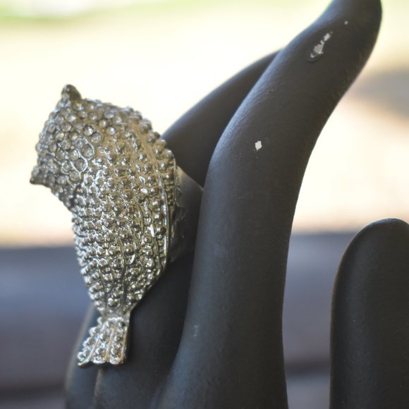 Embellished Owl Ring - Picture 3 of 6